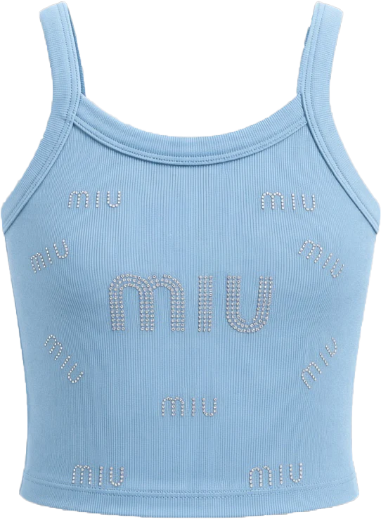 کراپ تاپ نگین دار miu miu