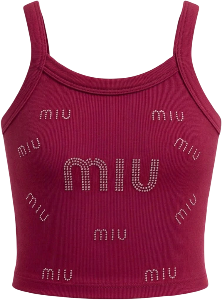 کراپ تاپ نگین دار miu miu - آلبوم